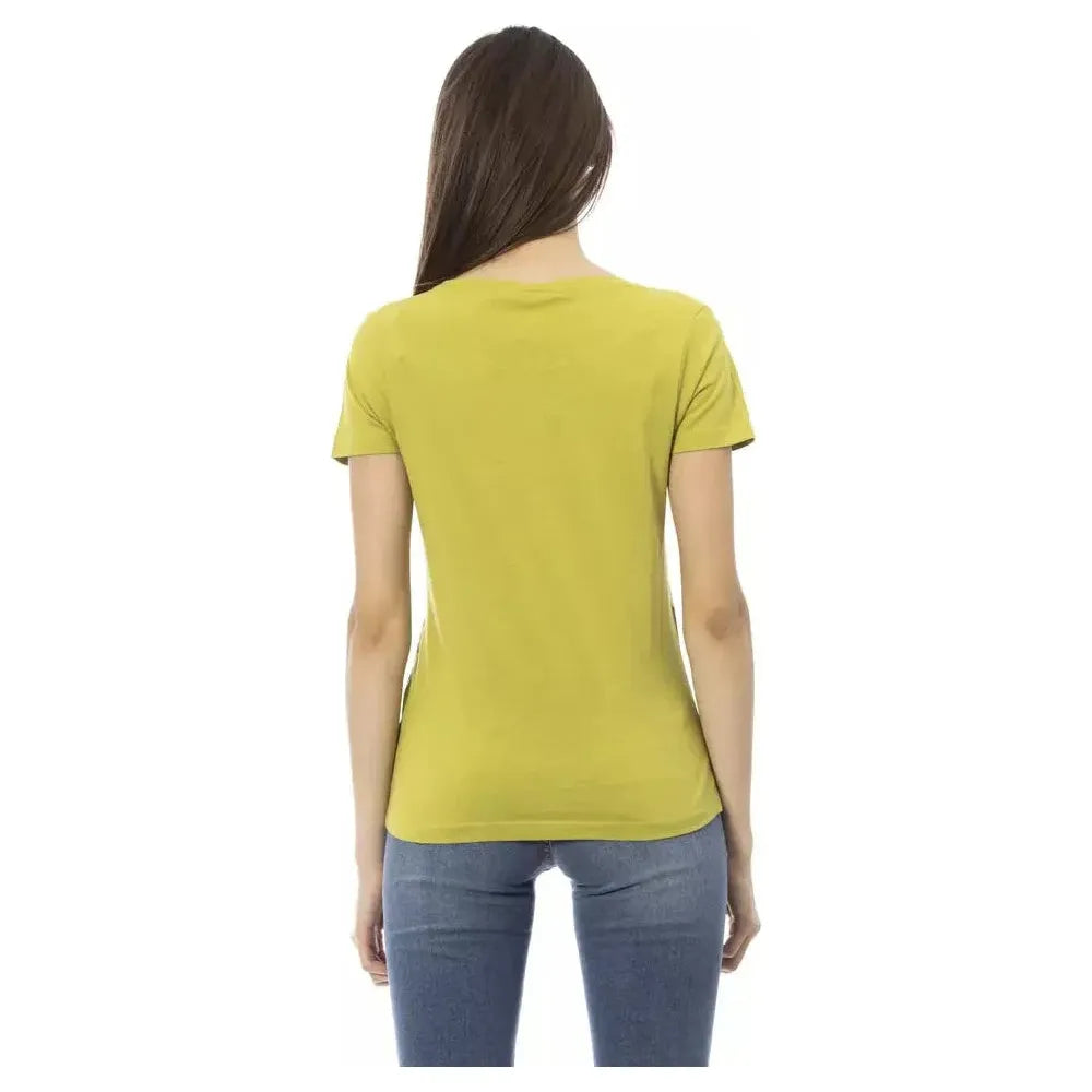 Trussardi Action Green Cotton Women T-Shirt