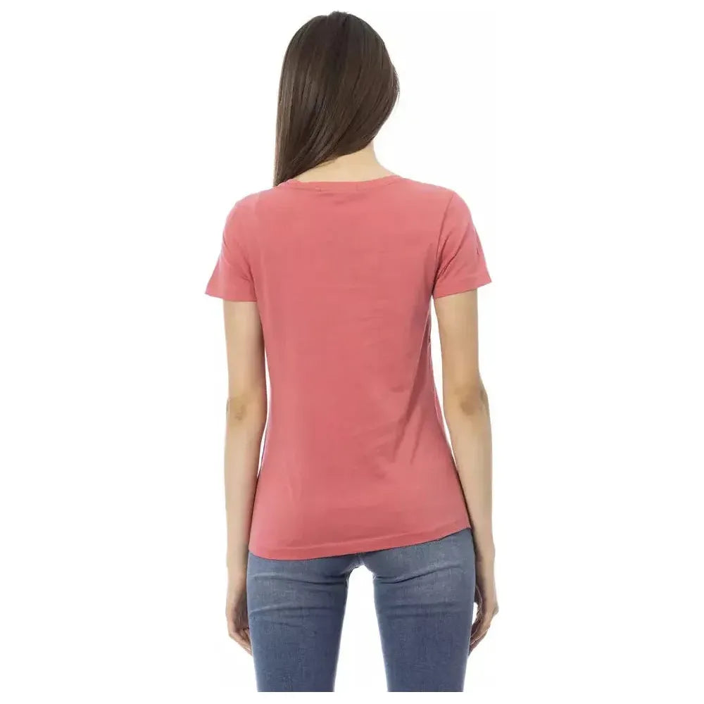 Trussardi Action Pink Cotton Women Top Trussardi Action