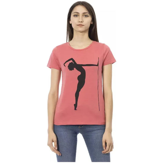 Trussardi Action Pink Cotton Women Top Trussardi Action