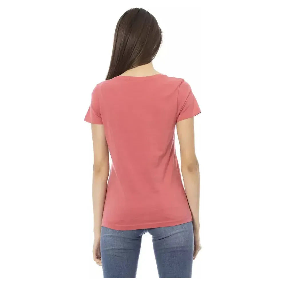 Trussardi Action Pink Cotton Women Top Trussardi Action