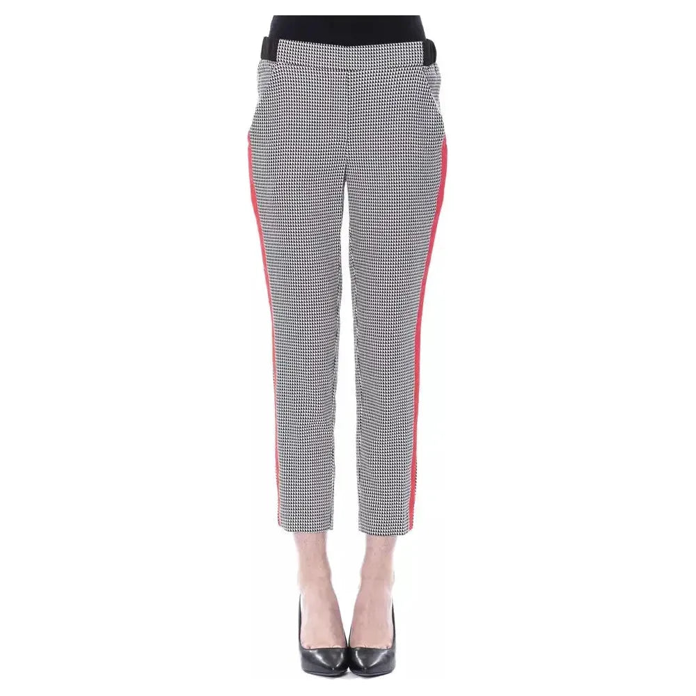 BYBLOS Black Viscose Women Pants BYBLOS Gray