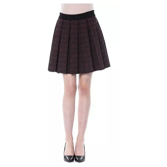 BYBLOS Brown Cotton Women Skirt BYBLOS