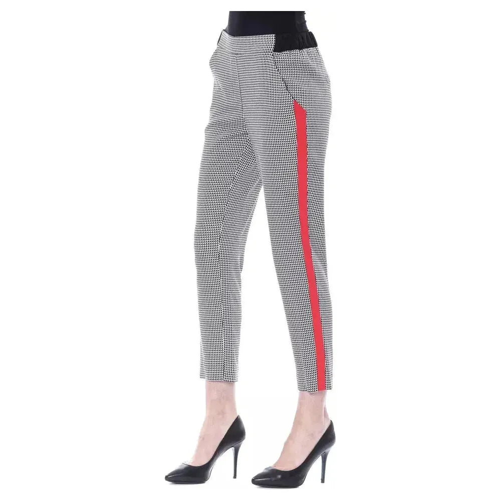 BYBLOS Black Viscose Women Pants BYBLOS Gray