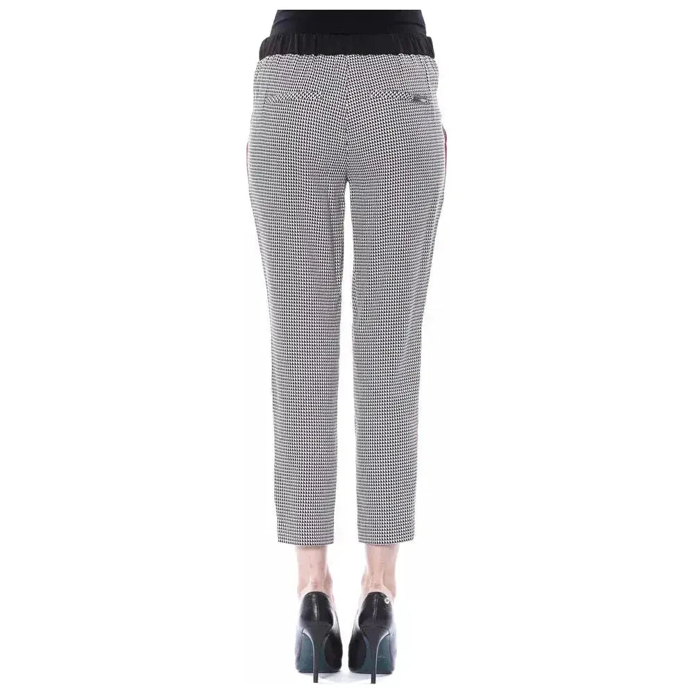 BYBLOS Black Viscose Women Pants BYBLOS Gray