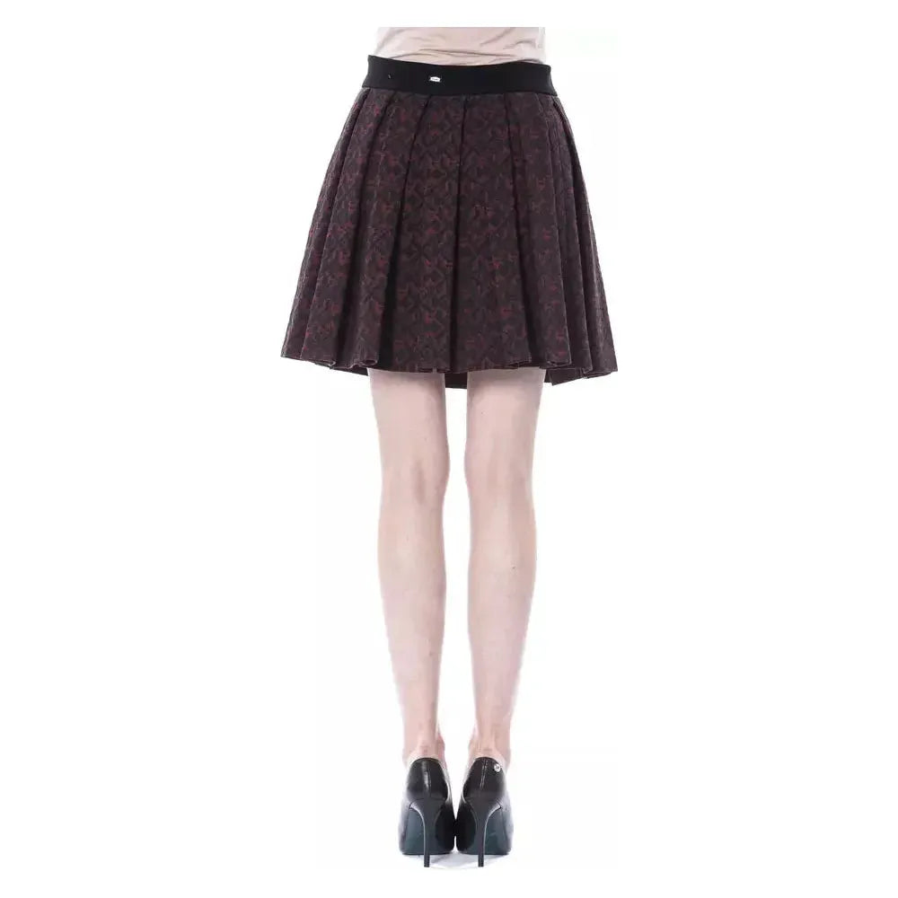BYBLOS Brown Cotton Women Skirt BYBLOS