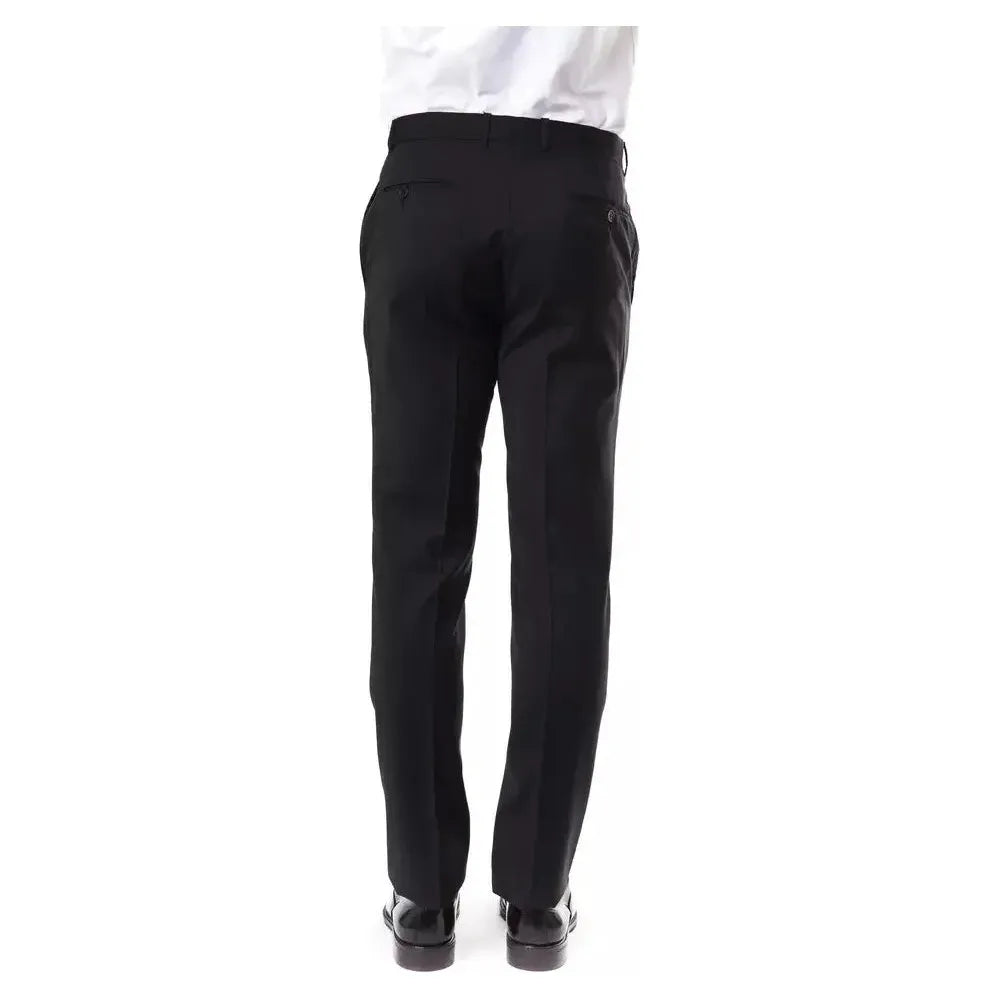 Uominitaliani Gray Wool Men's Suit Pants Uominitaliani