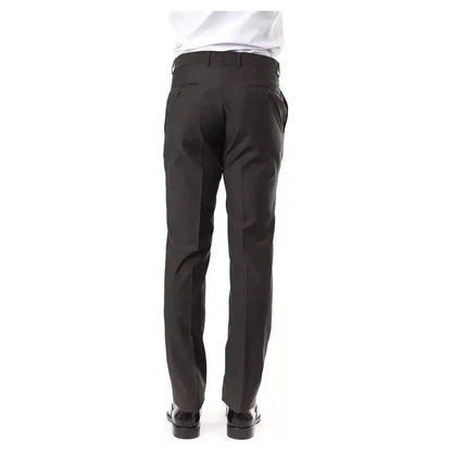 Uominitaliani Gray Wool Men's Suit Pant Uominitaliani
