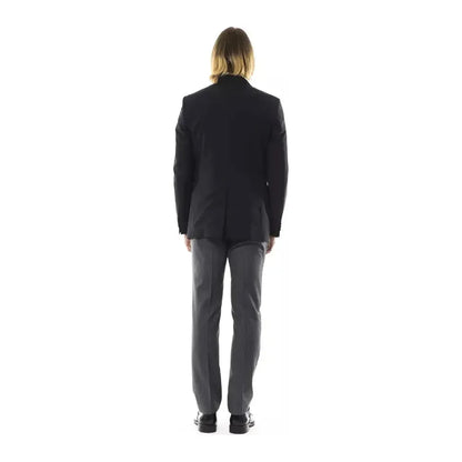 Uominitaliani Black Wool Men's Blazer Uominitaliani