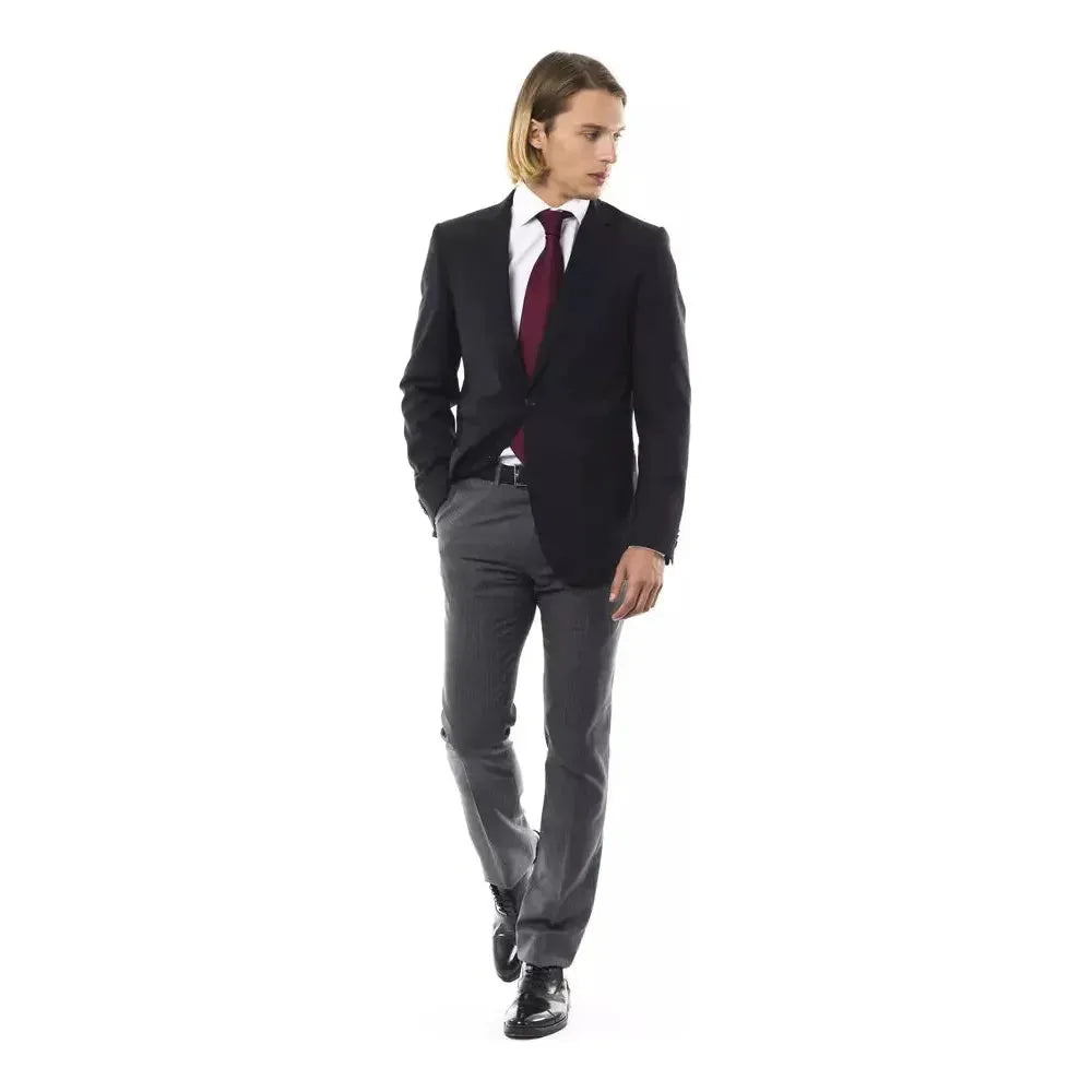 Uominitaliani Black Wool Men's Blazer Uominitaliani