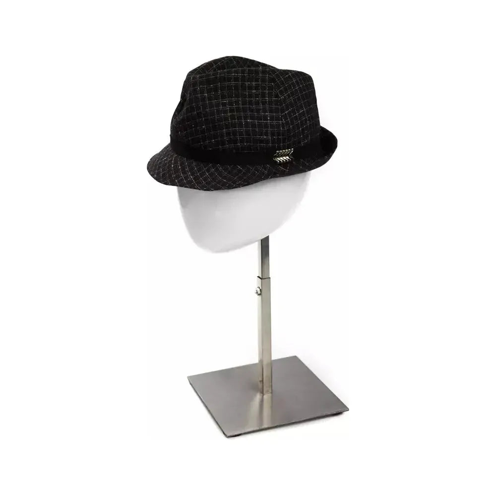 BYBLOS Black Wool Women Hat BYBLOS Light Gray