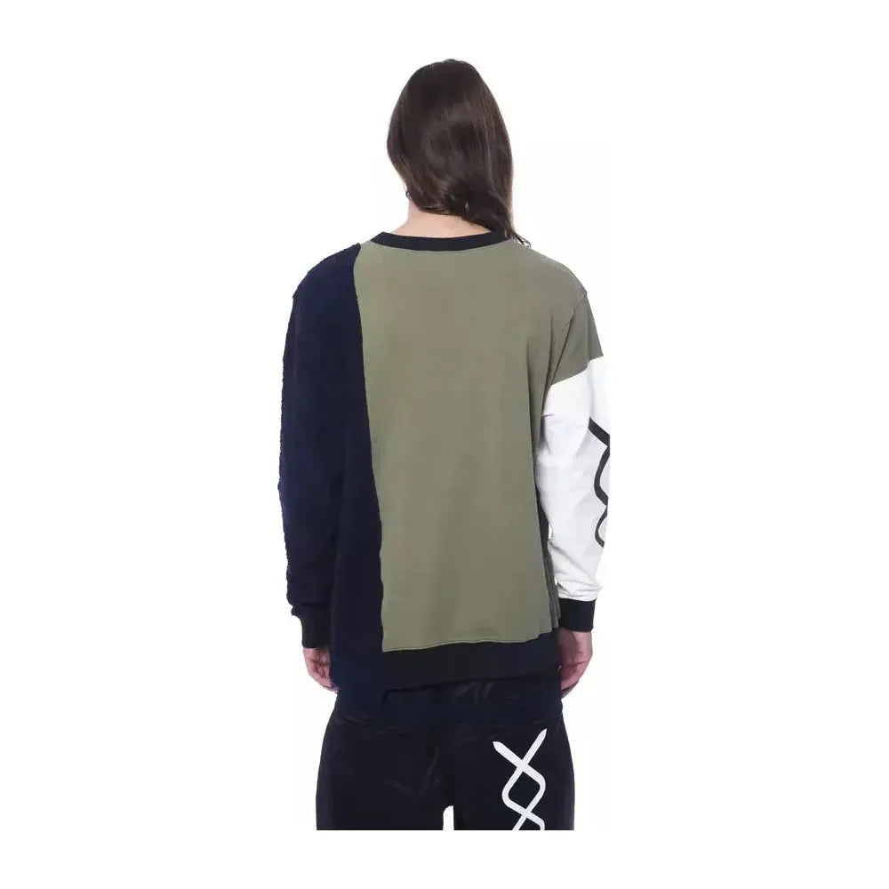 Nicolo Tonetto Army Cotton Men Sweater Nicolo Tonetto Dark Slate Gray