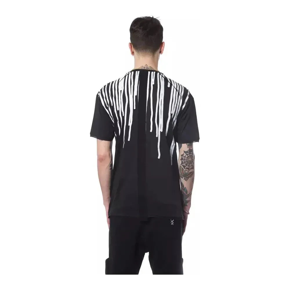 优雅圆领印花 T 恤