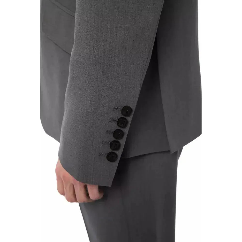 Billionaire Italian Couture Gray Wool Men's Blazer Billionaire Italian Couture