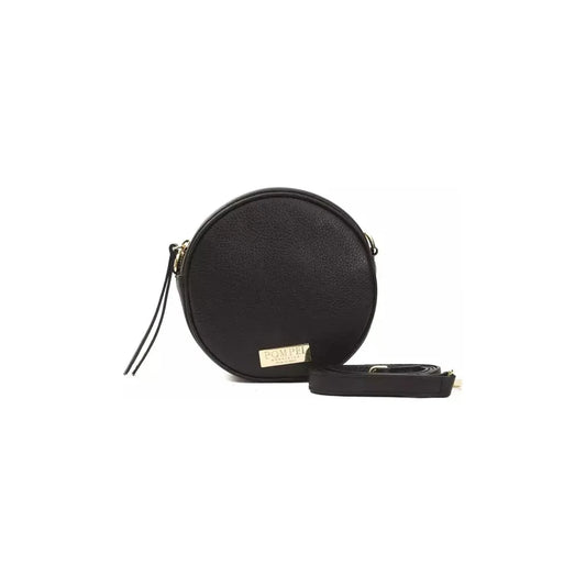 Pompei Donatella Black Leather Women Crossbody Bag Pompei Donatella