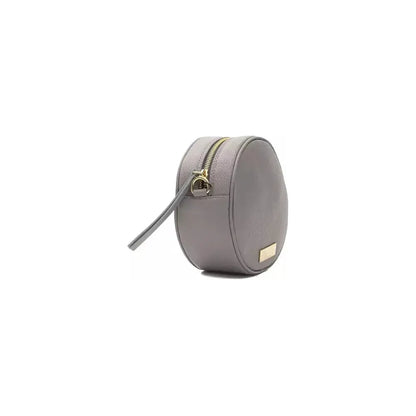 Pompei Donatella Gray Leather Women Crossbody Bag
