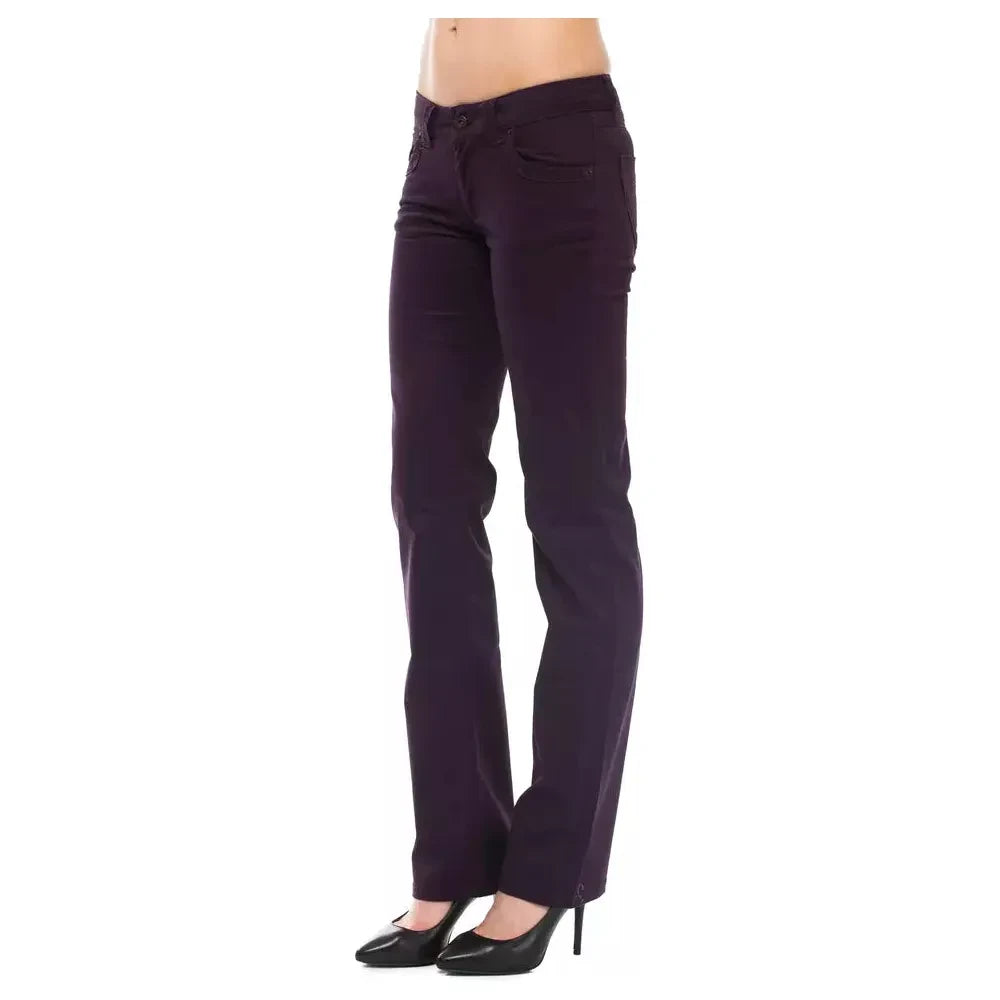 Ungaro Fever Purple Cotton Women Jeans