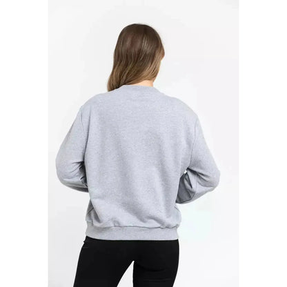 Trussardi Gray Cotton Women Sweatshirt Trussardi
