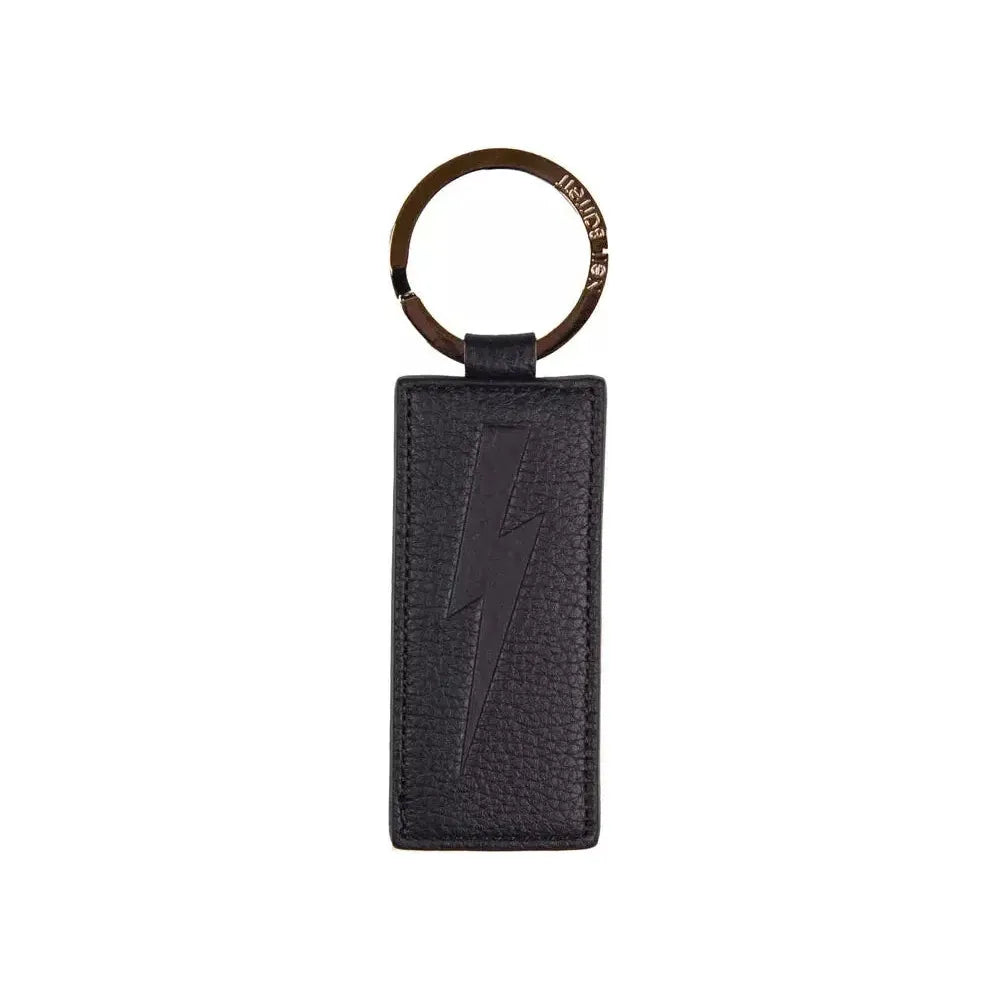 Neil Barrett Blue Leather Men's Keychain