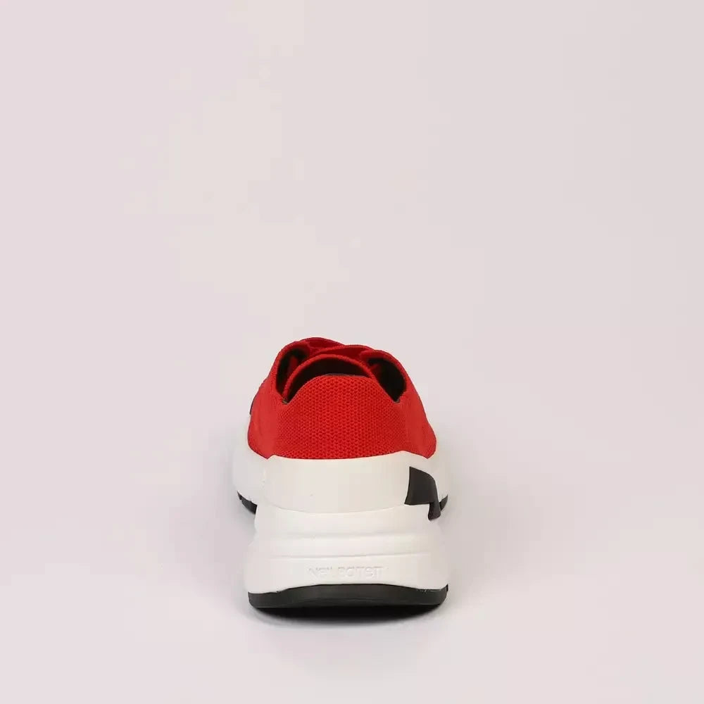 Neil Barrett Red Textile Men Sneaker Neil Barrett