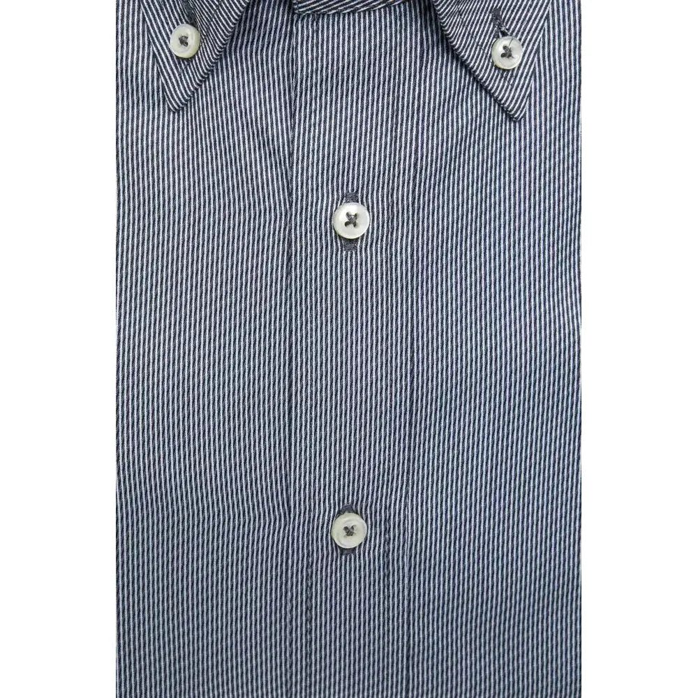 Robert Friedman Blue Cotton Men's Shirt
