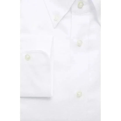 Robert Friedman White Cotton Men's Shirt
