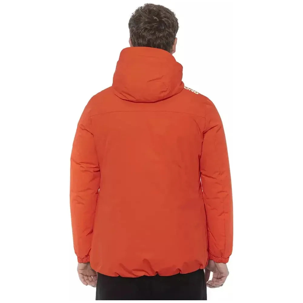 别致红色防水连帽夹克