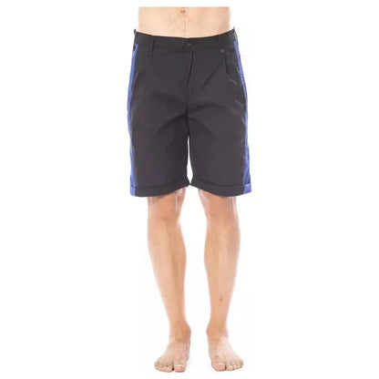 Verri Black Cotton Men's Casual Short Verri