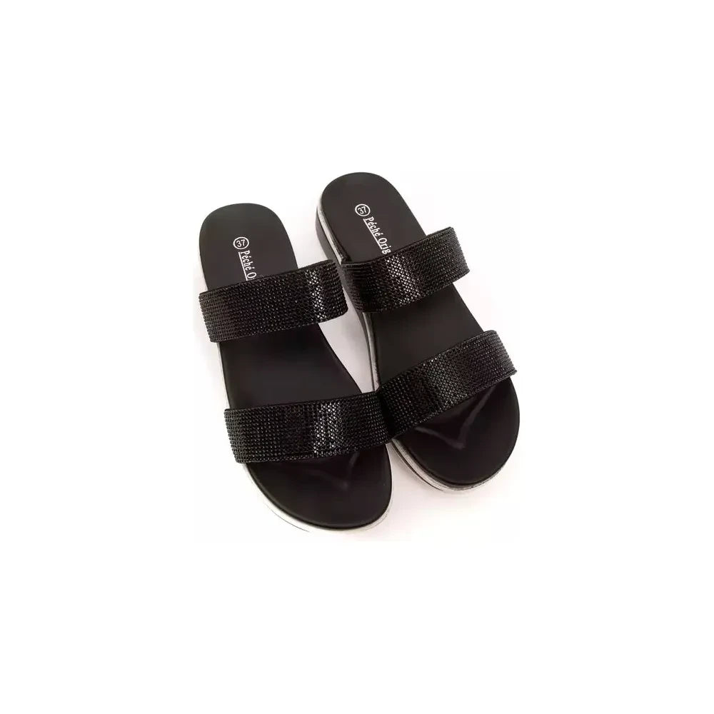 Péché Originel Black Upper Material Sandal