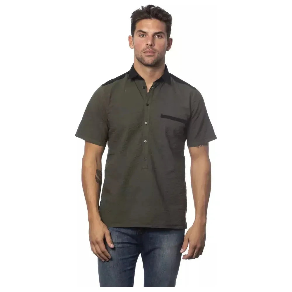 Verri Army Cotton Men's Shirt Verri Dark Slate Gray