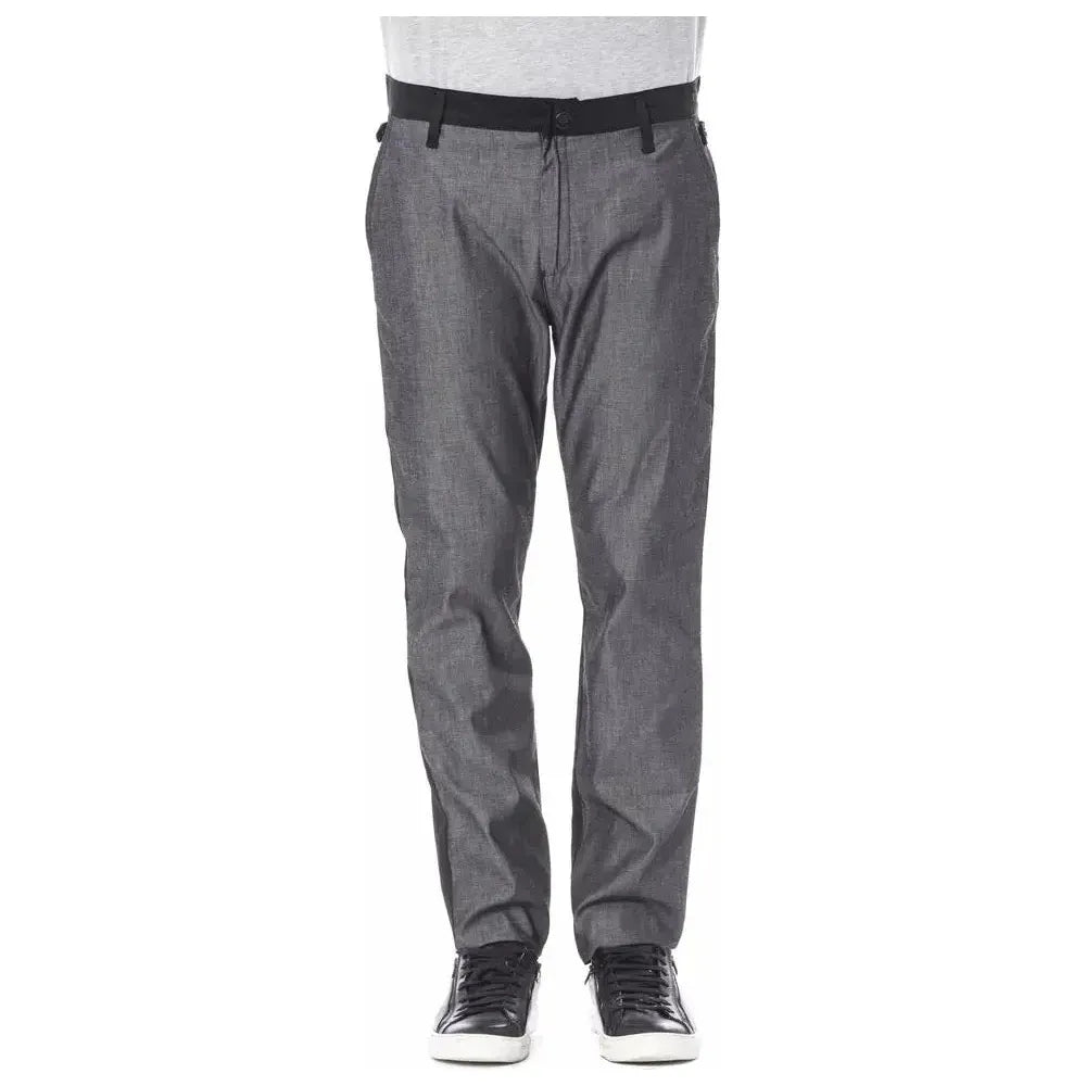 Verri Black Cotton Men's Pant Verri
