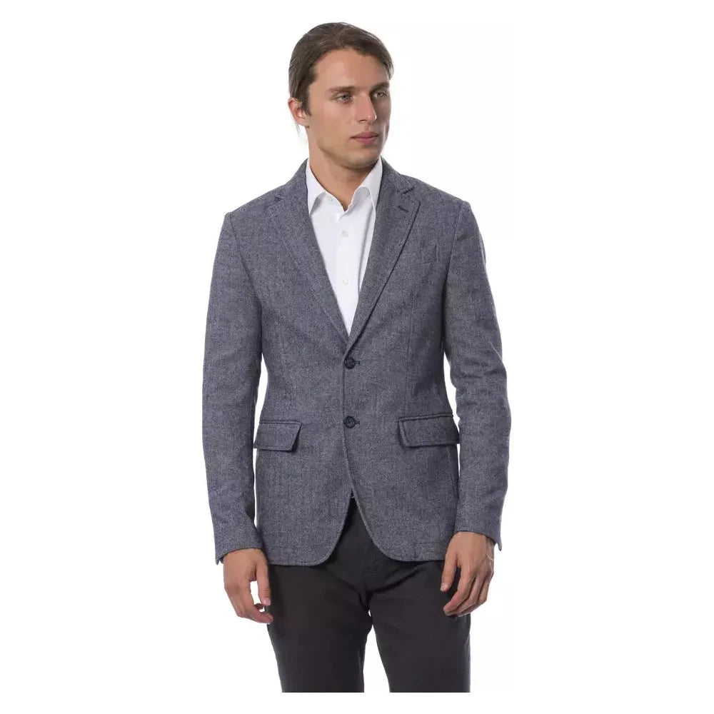 Verri Blue Polyester Blazer Verri