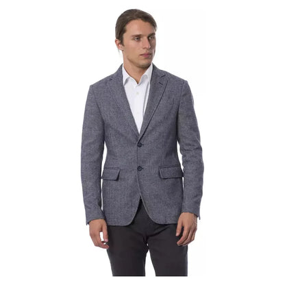 Verri Blue Polyester Blazer Verri