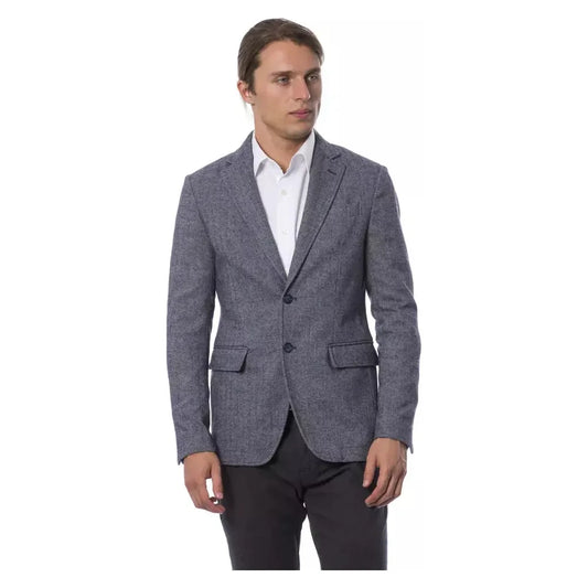 Verri Blue Polyester Blazer Verri