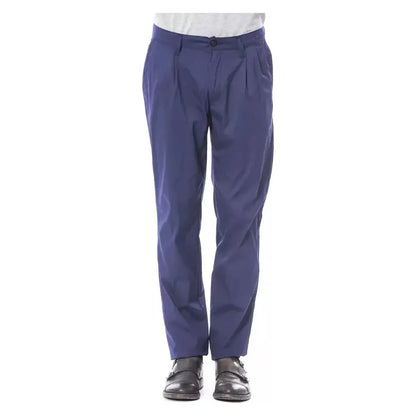 Verri Blue Cotton Men's Chino Pant Verri