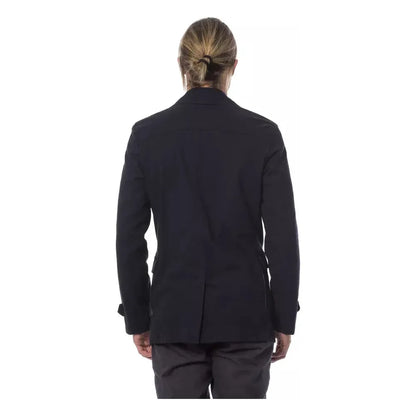 Verri Blue Cotton Blazer Verri