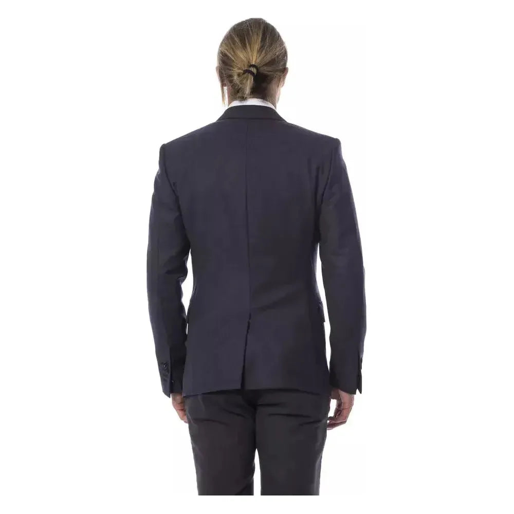 Verri Blue Wool Men's Blazer Verri