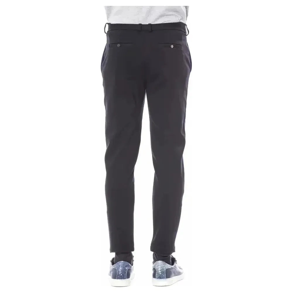 Verri Blue Viscose Men Pant Verri