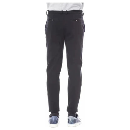 Verri Blue Viscose Men Pant Verri
