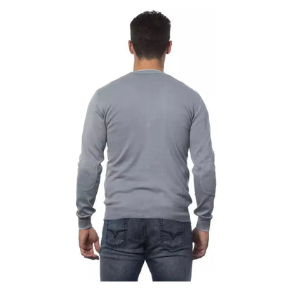 Verri Gray Cotton Men's Cardigan Verri