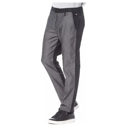 Verri Black Cotton Men's Pant Verri