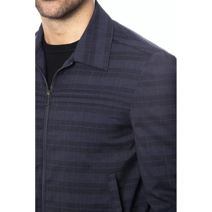 Verri Blue Wool Light Jacket Verri