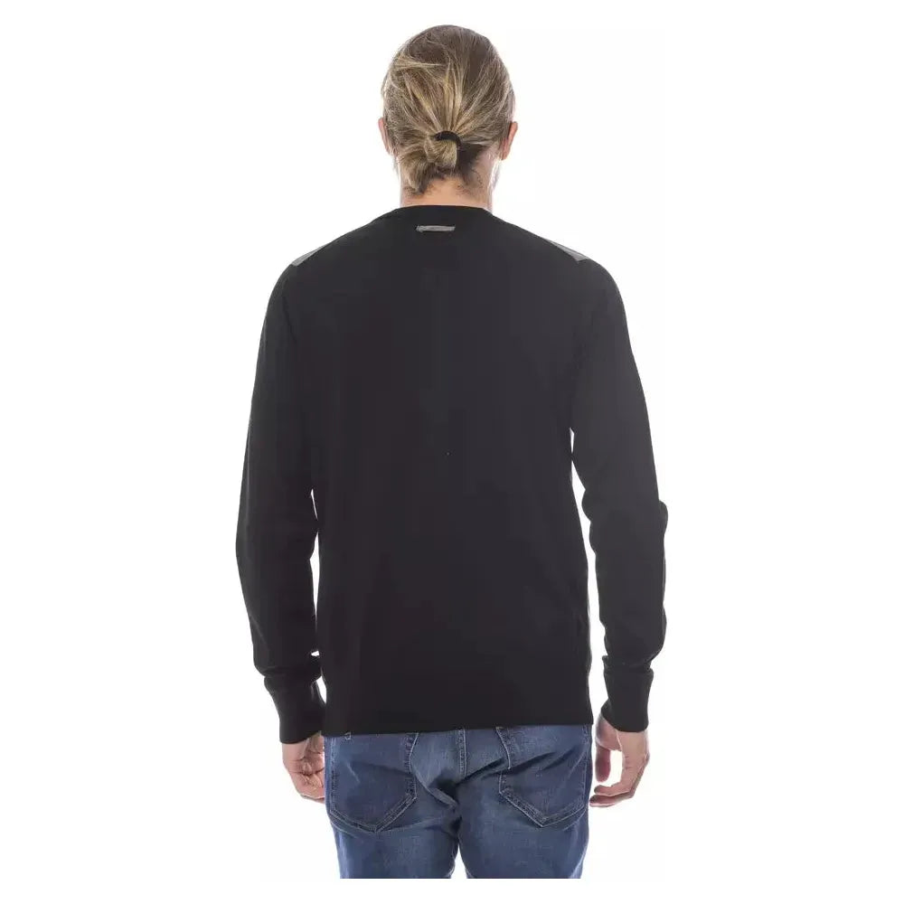 优雅多色羊毛混纺开衫