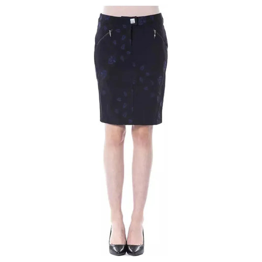 BYBLOS Blue Cotton Women Skirt BYBLOS
