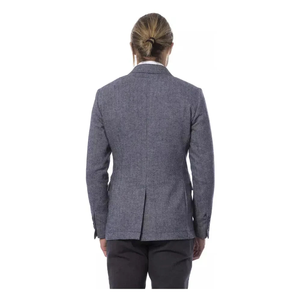 Verri Blue Polyester Blazer Verri