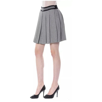 BYBLOS Black Viscose Women Skirt BYBLOS