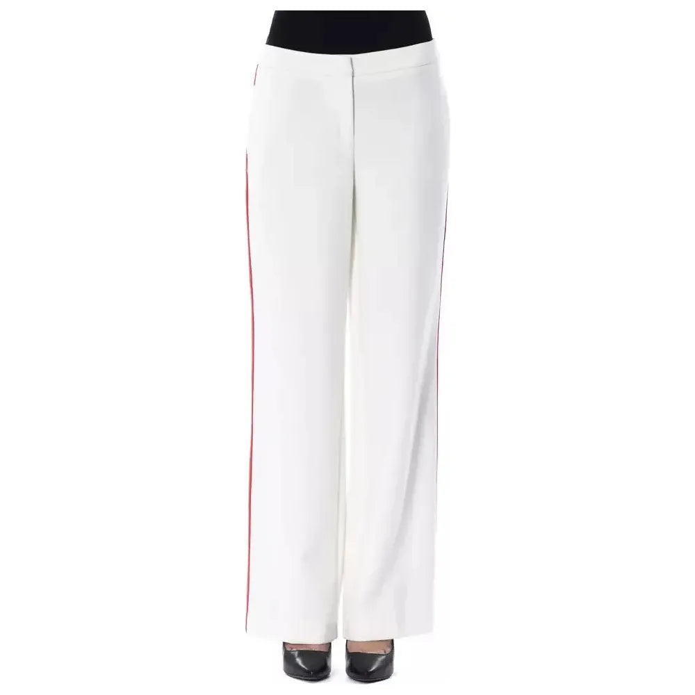 BYBLOS White Polyester Women Pants BYBLOS