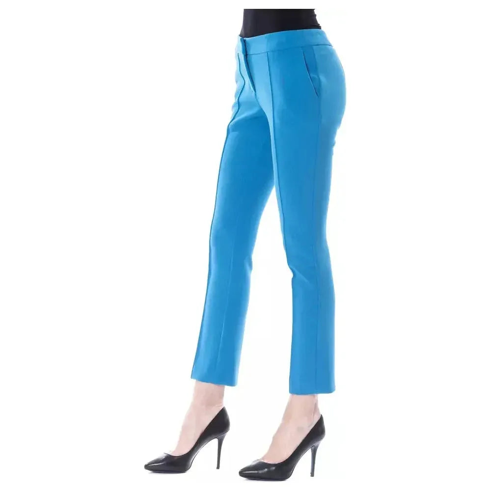 BYBLOS Light Blue Polyester Women Pants Jeans & Pants BYBLOS