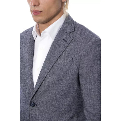 Verri Blue Polyester Blazer Verri