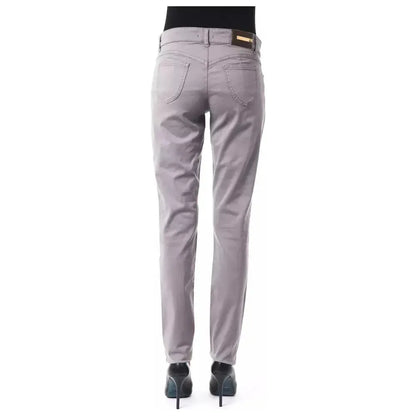 BYBLOS Gray Cotton Women's Pant BYBLOS