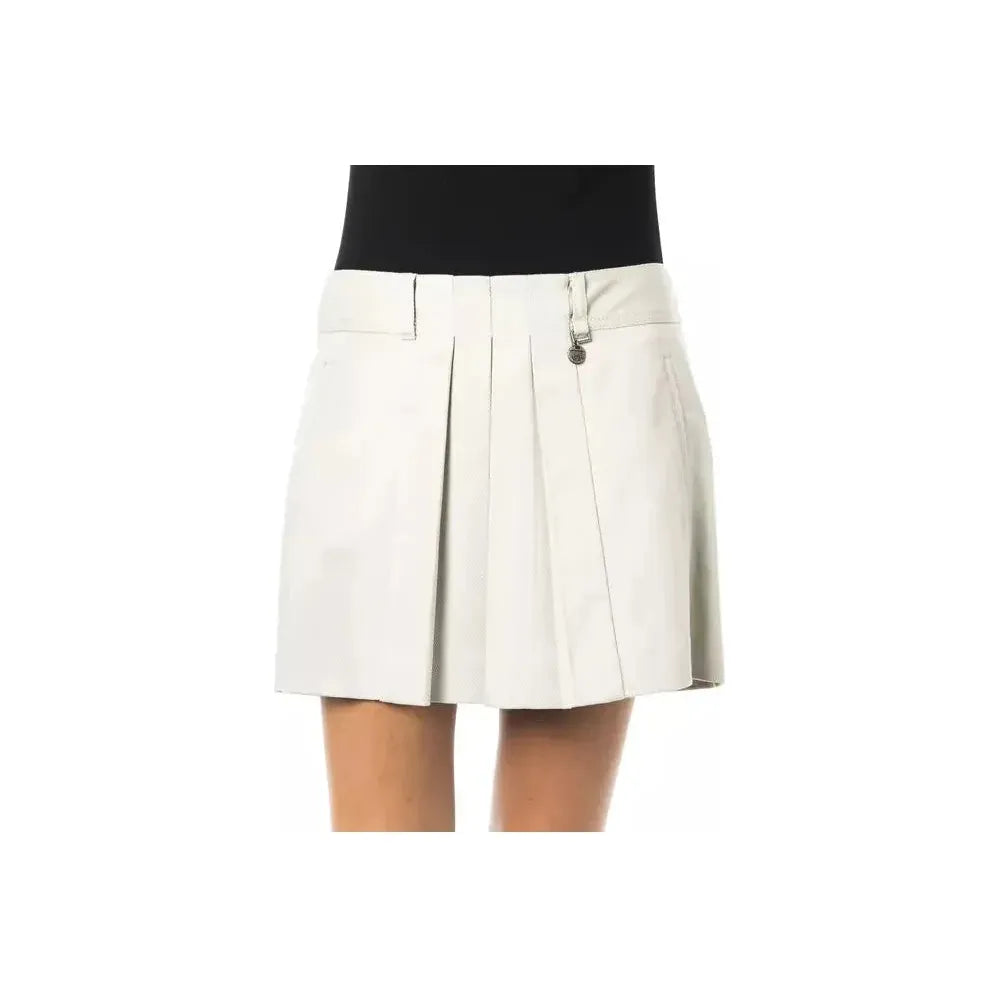 BYBLOS Gray Cotton Women Skirt BYBLOS